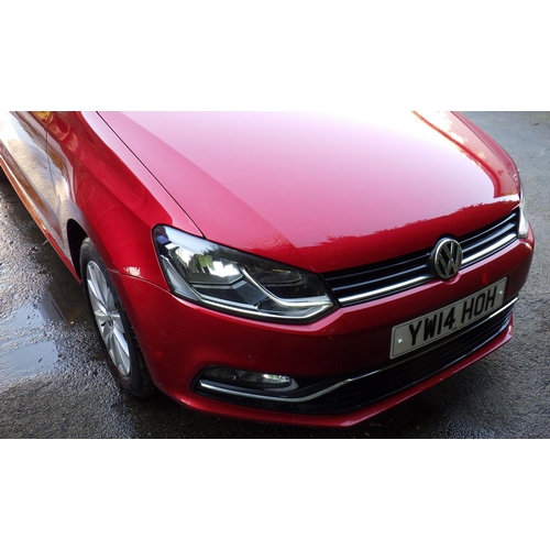 580 - Volkswagen Polo S.E T.S.I motor car, reg YW14 HOH, automatic, sold on behalf of a deceased estate, h... 