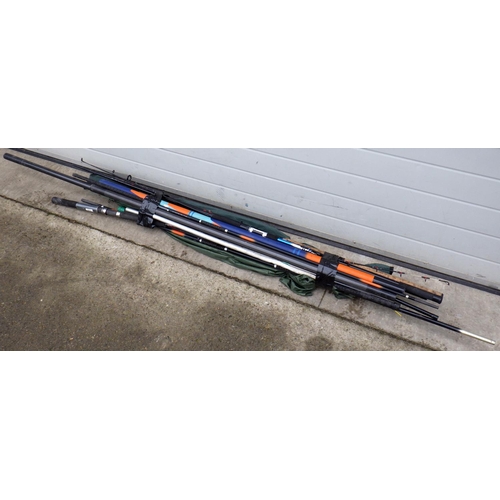 593 - Various fishing rods