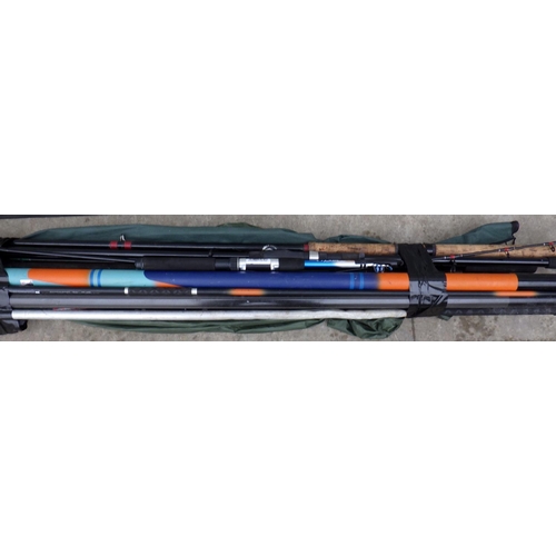 593 - Various fishing rods