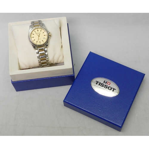 TISSOT PR100 P660/760 クォーツ ネイビー文字盤 TISSOT PR100 QUARTZ BLACK DIAL P660/760 SWISS MEN'S FULL WORKING