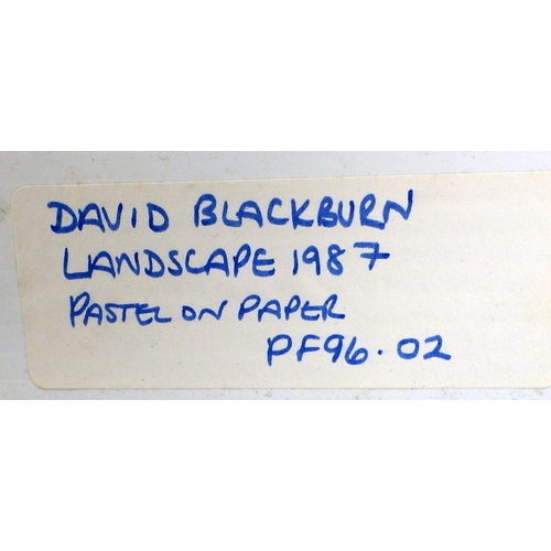 16 - David Blackburn, 'Landscape', pastel on paper 1987: 87x76cm. VAT & Buyers Premium apply, ARR if sold... 