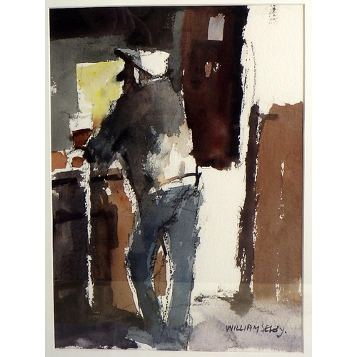 263 - William Selby, 'Albert's Daily Pinta', watercolour 1993 (£400):  61x51cm. VAT & Buyers Premium apply... 