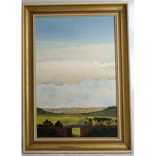 75 - Graeme Willson, 'Landscape III', oil on canvas board 1990: 81x59cm. VAT & Buyers Premium apply, ARR ... 