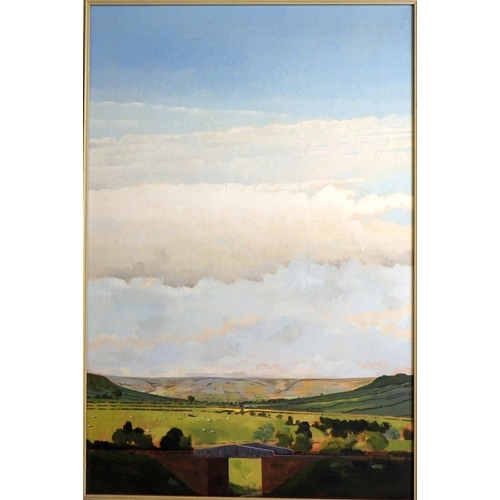 75 - Graeme Willson, 'Landscape III', oil on canvas board 1990: 81x59cm. VAT & Buyers Premium apply, ARR ... 