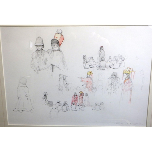 196 - Robert Wraith, 4 different sketches from the Spark Workshop 1999 (4). VAT & Buyers Premium apply, AR... 