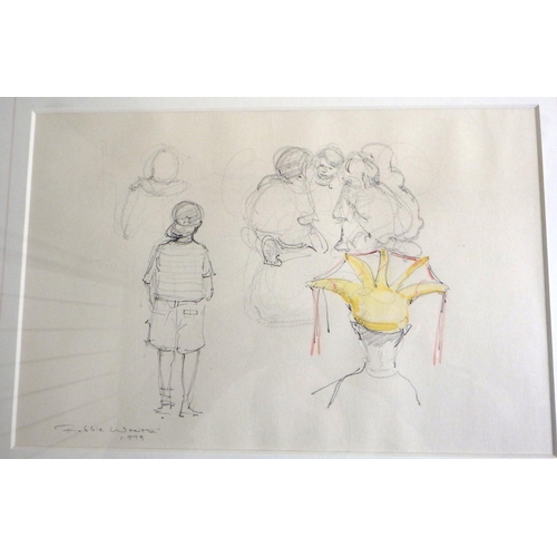 196 - Robert Wraith, 4 different sketches from the Spark Workshop 1999 (4). VAT & Buyers Premium apply, AR... 