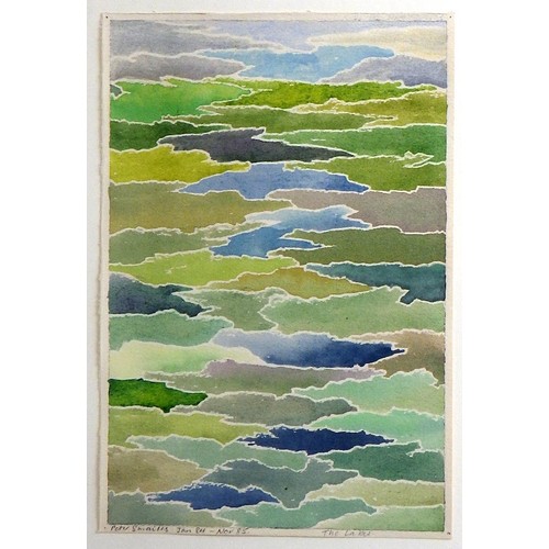 31 - Peter Smailes, 'The Lakes', mixed media 1984-5: 66x51cm. VAT & Buyers Premium apply, ARR if sold for... 