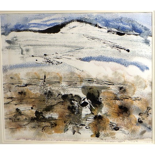 89 - Two Marie Walker Last pictures: 'Snow In Wharfdale', gouache 2001 (£300) (59x78cm) & 'Wester Ross, W... 