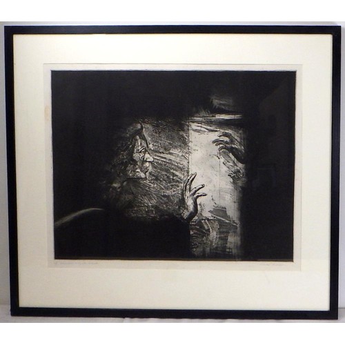 115 - Three Michael Anderson etchings: 'Ground Interval And Space', (stage proof) 1988 (107x84cm); 'Locati... 