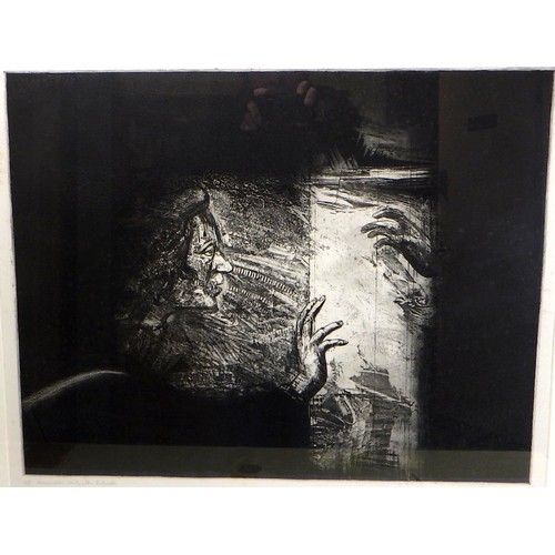 115 - Three Michael Anderson etchings: 'Ground Interval And Space', (stage proof) 1988 (107x84cm); 'Locati... 