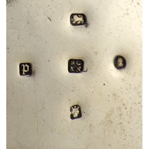 103 - A George IV York silver three piece tea set, comprising teapot, jug and bowl matched dates but same ... 