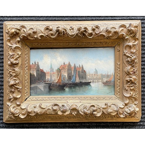 Henry Carnier (1843-1901)
A Venetian scene signed 'H Carnier' 50 x 37cm inc gilt frame AF some foxing