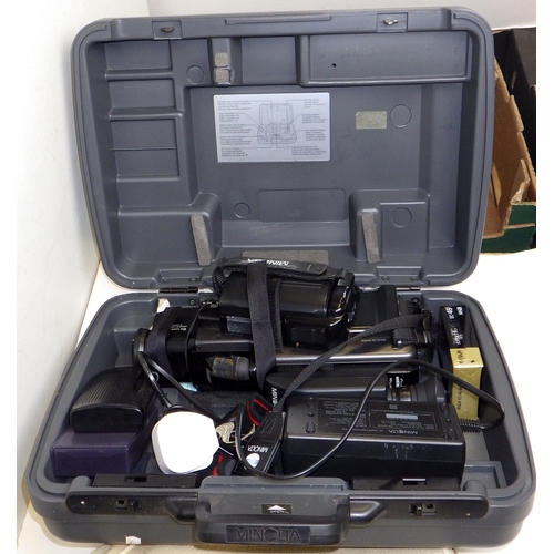 51 - A Minolta Movie camera AF, Bolex projector etc