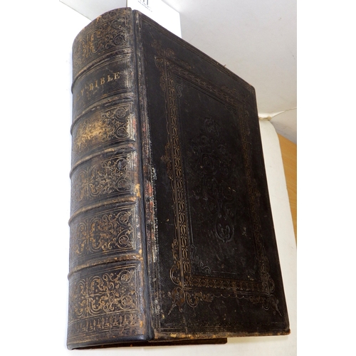 11 - A leather bound Bible, late 19th cent published James S Virtue, London & New York.
