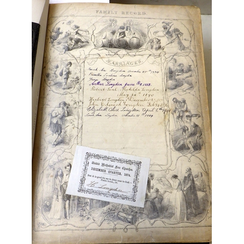 11 - A leather bound Bible, late 19th cent published James S Virtue, London & New York.
