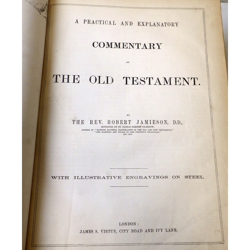 11 - A leather bound Bible, late 19th cent published James S Virtue, London & New York.