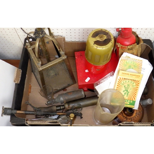 40 - Various vintage brass blow torches and stoves etc (2)