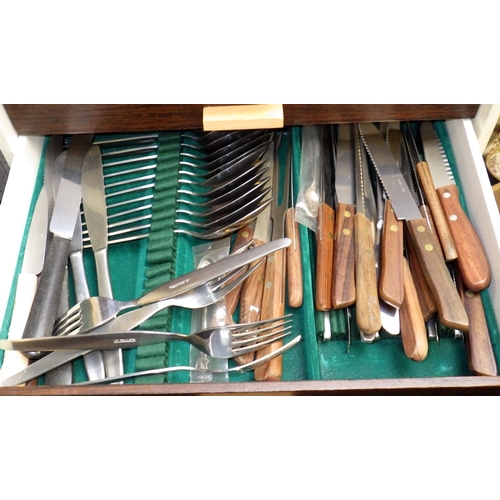 56 - A canteen of miscellaneous cutlery