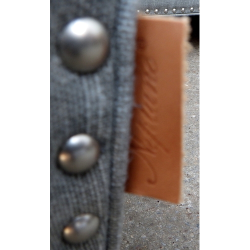 690 - A pair of light grey Neptune two seater sofa's, 175cm wide, marks