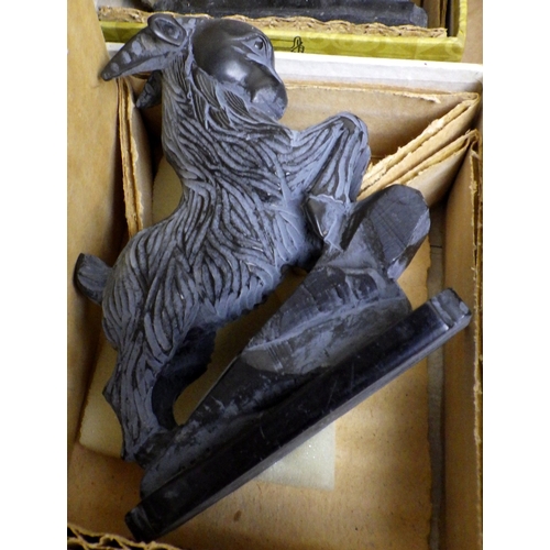 23 - A large qty of carved soapstone goats