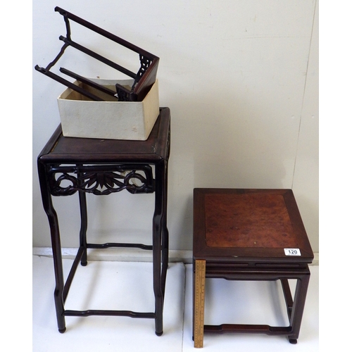 120 - A group of hardwood stands AF