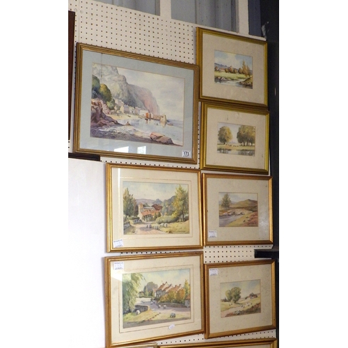 173 - C Hammond: seven framed watercolour landscape paintings, late 20th cent.