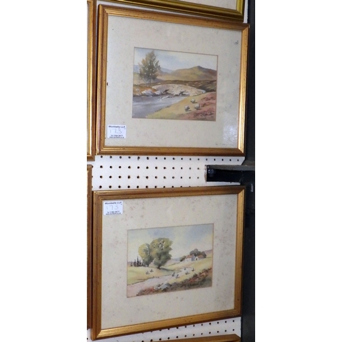 173 - C Hammond: seven framed watercolour landscape paintings, late 20th cent.