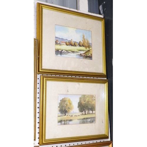 173 - C Hammond: seven framed watercolour landscape paintings, late 20th cent.