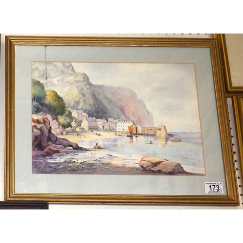 173 - C Hammond: seven framed watercolour landscape paintings, late 20th cent.