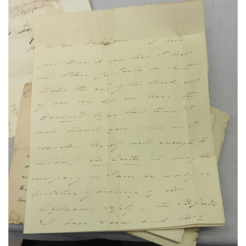 Postal history: a George III letter dated 1813 and postmarked Bristol 8 ...