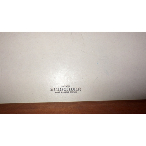 612 - A Schreiber chest of drawers, pair of hanging shelves, pair of bedside chests, two small shelves (7)