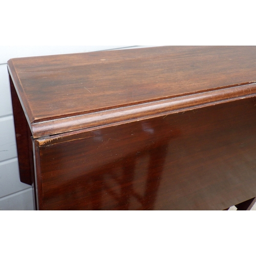 634 - A waterfall bookcase, nest of occasional tables and a Sutherland table (a/f) (3)