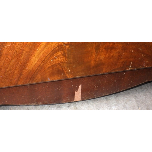 634 - A waterfall bookcase, nest of occasional tables and a Sutherland table (a/f) (3)