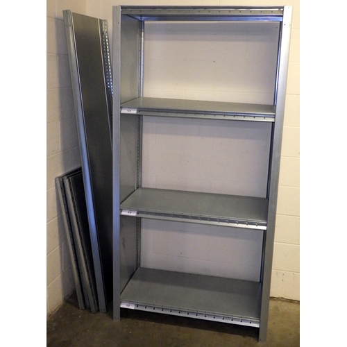 662 - A qty of galvanized metal racking