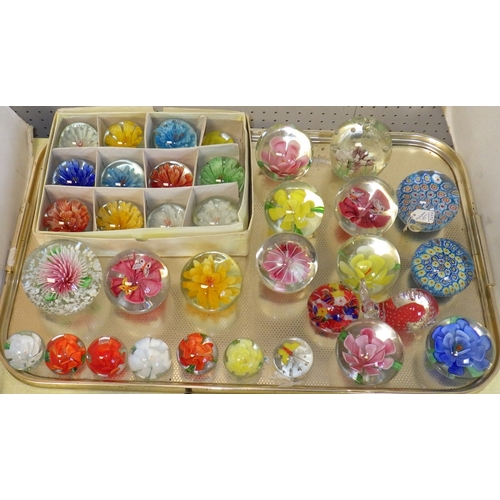28 - A group of misc Oriental glass paperweights (2)