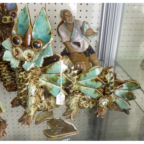 110 - Two Chinese Mudmen etc AF