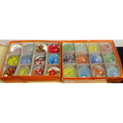 66 - A group of misc Oriental glass paperweights (2)