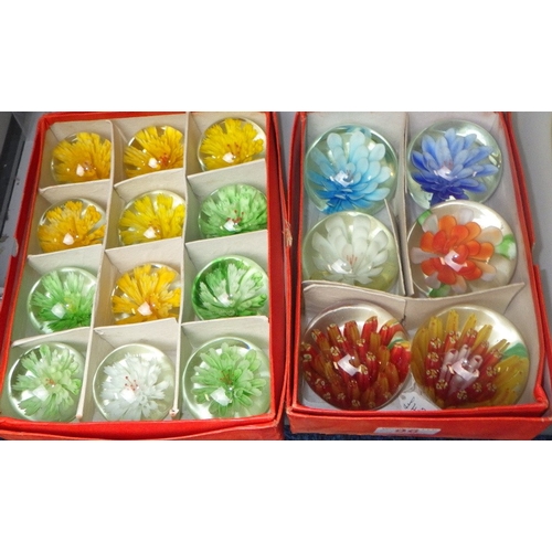 96 - A group of misc Oriental glass paperweights (2)