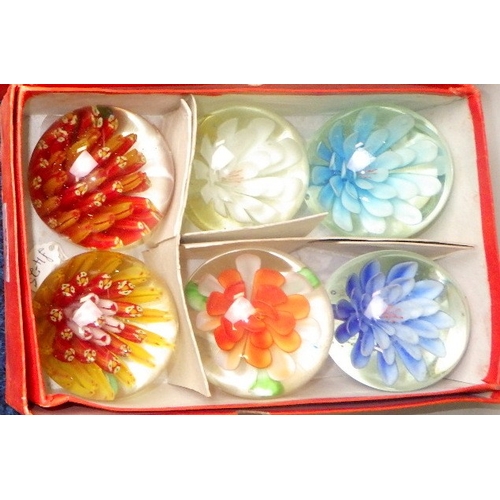96 - A group of misc Oriental glass paperweights (2)
