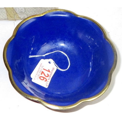 126 - A Chinese Red Cinnabar bowl, 15cm tall