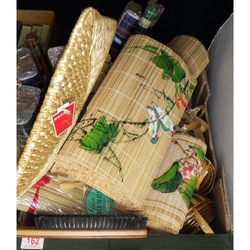 162 - A large group of Chinese collectables to inc calendars, diaries, basketware etc (5)