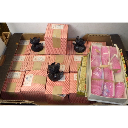 164 - A large qty of carved and polished stone animals (2)