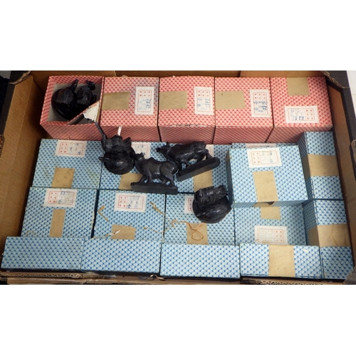 214 - A qty of carved and polished stone animals