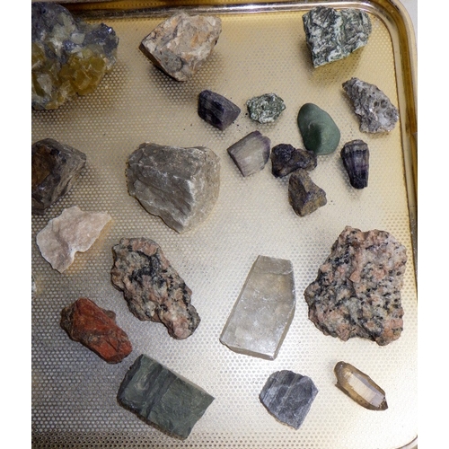 216 - A qty of stones and ores