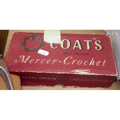 260 - Two Sylco Dewhurst's shop drawers, hunting stiçk, surveyor’s measure etc