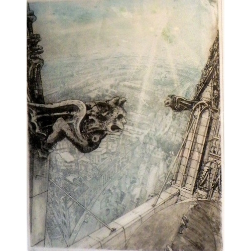 285 - Piers Browne (1949-2024), Bootham Bar from York Minster pencil signed print