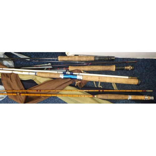 315 - A House of Hardy 'The Princess' fishing reel together with further reels, two Hardy rods, LLBean rod... 