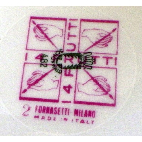 319 - A Fornasetti 'apple' fruit plate