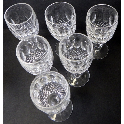 333 - A set of 4 Jasper Conran for Waterford Crystal Wine Glasses together with 6 Waterford Crystal Collee... 