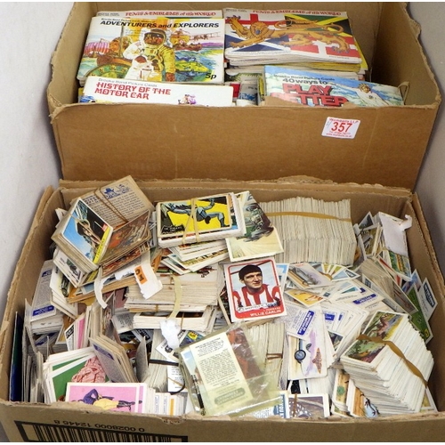357 - A large qty of cigarette card books and loose cards (2)